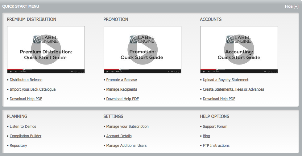 Introducing the Quick Start Menu Label Engine News